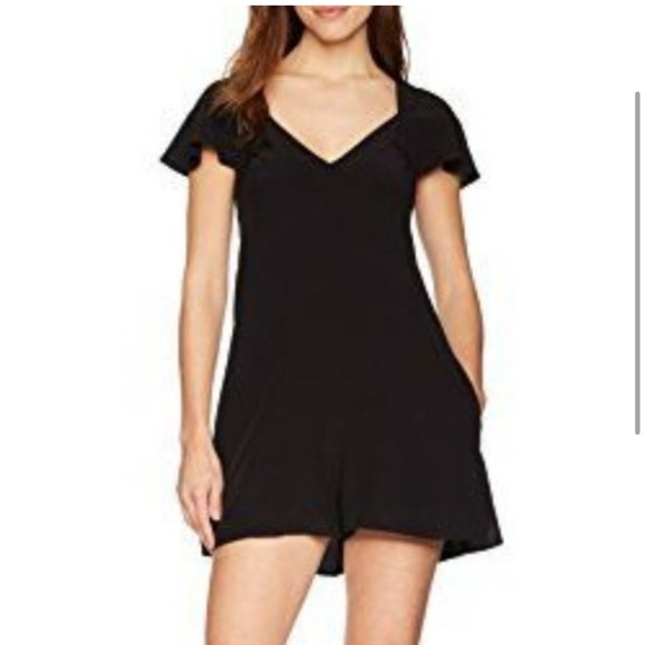 French Connection Flutter Sleeve Romper Size: 6 - Picture 3 of 4